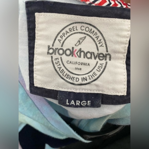 BROOK HAVEN Tie Dye Crewneck Short Sleeve T-Shirt in Large - Picture 5 of 5